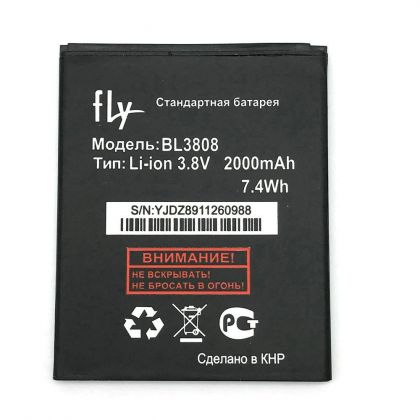 акумулятор fly bl3808 (iq456 era life 2) [original prc] 12 міс. гарантії