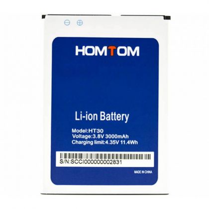 акумулятор homtom ht30 (3000 mah) [original prc] 12 міс. гарантії