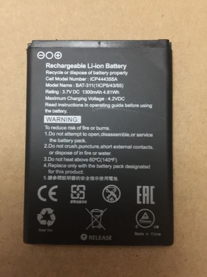Аккумулятор Acer BAT-311 (Liquid Z200, Z220, M220) [Original PRC]