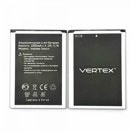 акумулятор vertex impress saturn 2200 mah [original prc] 12 міс. гарантії