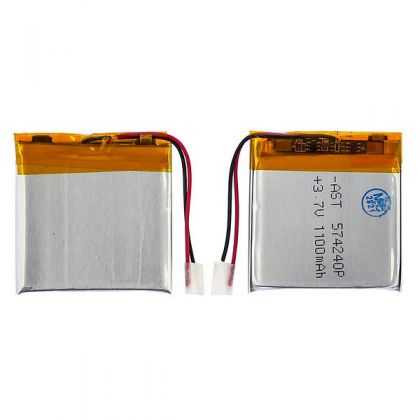акумулятор 574240p універсальний з контролером, 5,5 х 40 х 40 мм (1100 mah)/ для смартфона, планшета