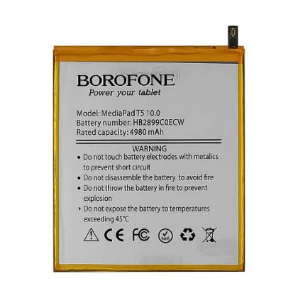 акумулятор borofone hb2899c0ecw для huawei mediapad t5 10.0 / matepad t8 / mediapad m5 8.0 / mediapad m3 8.4