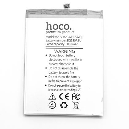 акумулятор hoco samsung m20 sm-m205 / m30 sm-m305 / a40s sm-a407 / eb-bg580abu 5000 mah