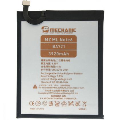 акумулятор mechanic ba721 (4000 mah) для meizu m6 note