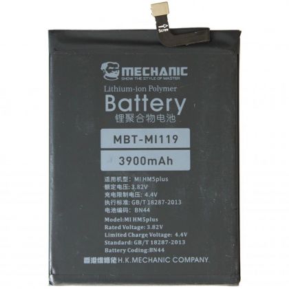 акумулятор mechanic bn44 (3900 mah) для xiaomi redmi 5 plus