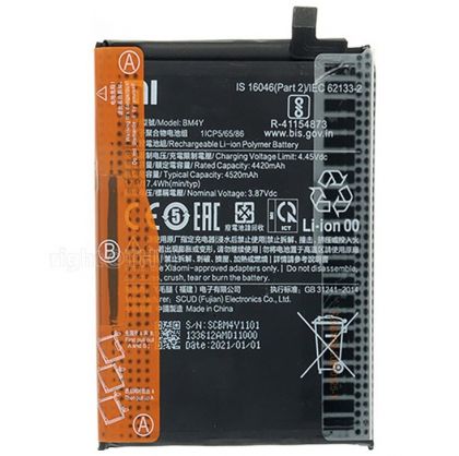 акумулятор xiaomi mi 11x / redmi k40 / redmi k40 pro / poco f3 bm4y (4520 mah) [original] 12 міс. гарантії