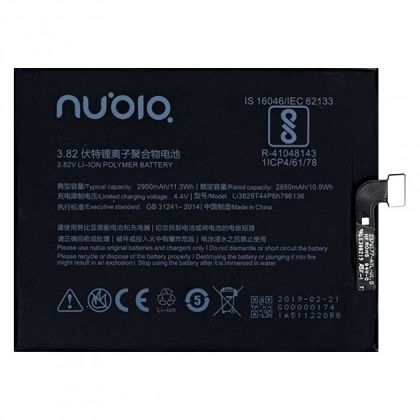 акумулятор zte li3829t44p6h796136 zte nubia z17 mini [original prc] 12 міс. гарантії