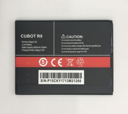 акумулятор cubot r9 (2600 mah) [original prc] 12 міс. гарантії