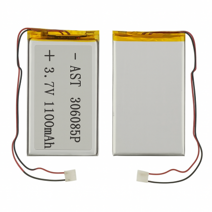 Акумулятор 306085P універсальний з контролером, 3,8 х 50 х 87 мм (1100 mAh)/ для смартфона, планшета