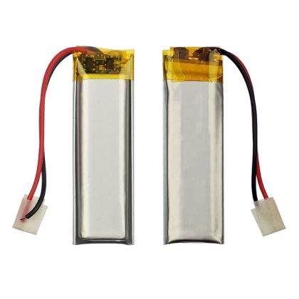 Акумулятор 501240P універсальний з контролером, 5 х 12 х 41 мм (160 mAh)/ для кейсів навушників, Bluetooth гарнітур, MP3 рлеєрів