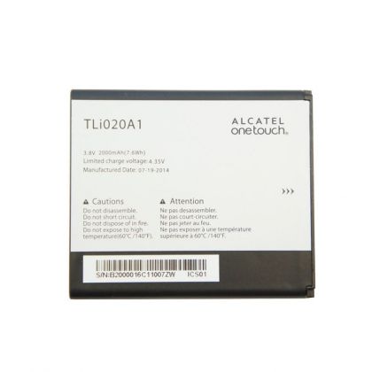 акумулятор alcatel one touch 5050x / tli020a1 / tli020a2 [original prc] 12 міс. гарантії