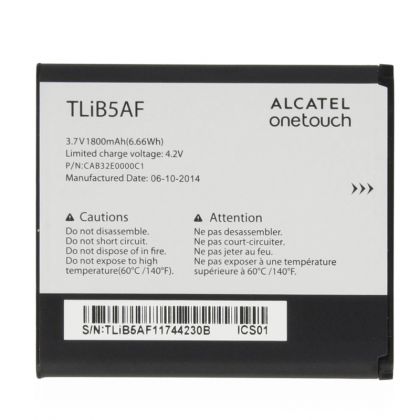 акумулятор alcatel ot997d (tlib5af) [original prc] 12 міс. гарантії