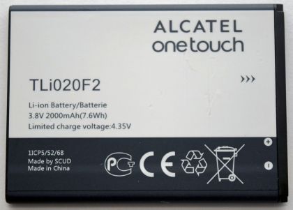 акумулятор alcatel tli020f2 7040n [original prc] 12 міс. гарантії