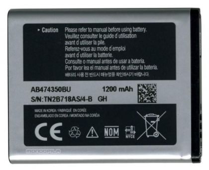 акумулятор для samsung d780, b5722, i5500, i8510 и др. (ab474350be) [hc]
