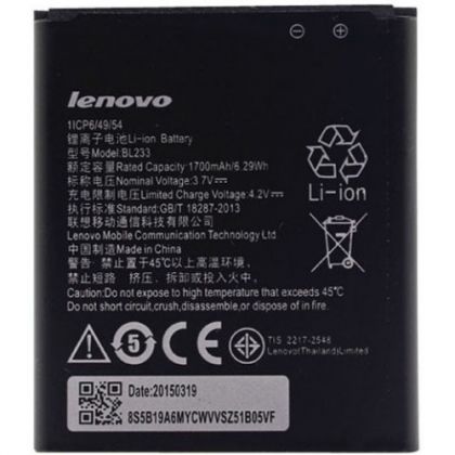 акумулятор lenovo a1000m (bl233) / a3600, a3600d, a3800d, a2800d [original prc] 12 міс. гарантії