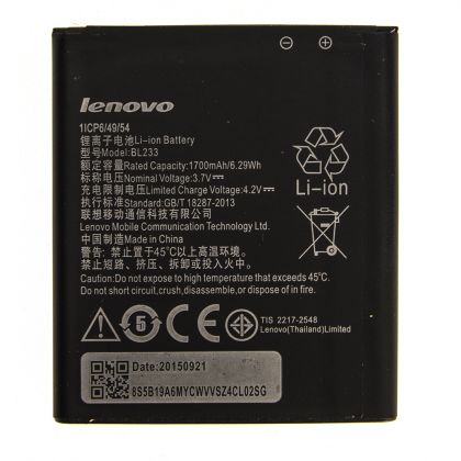 акумулятор lenovo a1000m, bl233 / a3600, a3800 [original] 12 міс. гарантії