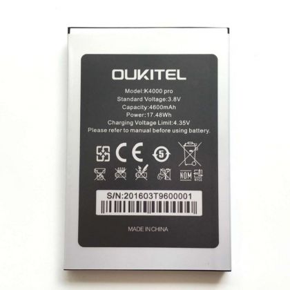 акумулятор oukitel k4000 pro [original prc] 12 міс. гарантії