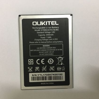 акумулятор oukitel k7000 / unistar u5 [original prc] 12 міс. гарантії