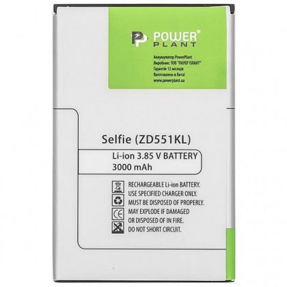 акумулятор powerplant asus zenfone selfie (zd551kl)