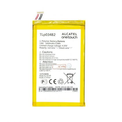 акумулятор alcatel tlp034b1 / tlp034b2 (8020d one touch hero, 7050k one touch pop s9, 7055a one touch hero 2c) [original prc] 12 міс. гарантії