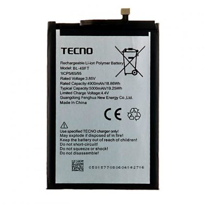акумулятор tecno pop 4 (bc2) - bl-49ft 5000 mah [original prc] 12 міс. гарантії