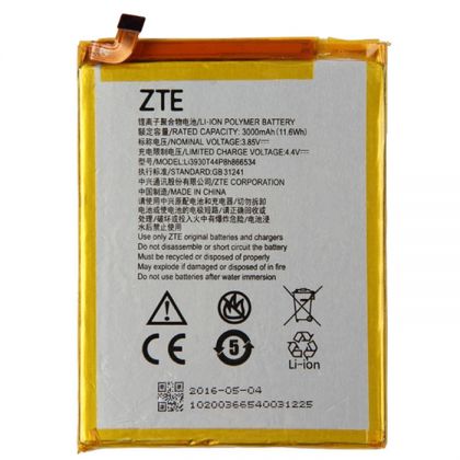 акумулятор zte li3830t43p6h775556 (blade v7 max, v7max, bv0710, bv0710t) 3000 mah [original] 12 міс. гарантії