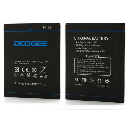 акумулятор doogee b-dg550 (dg550 dagger) 2600 mah [original prc] 12 міс. гарантії