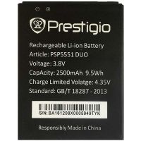 Акумулятор для Prestigio PSP5551 Grace S5 2500 mAh [Original PRC] 12 міс. гарантії