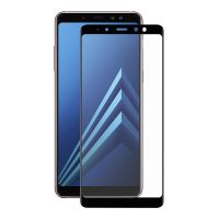 Защитное стекло Full screen PowerPlant для Samsung Galaxy A8+ (2018), Black