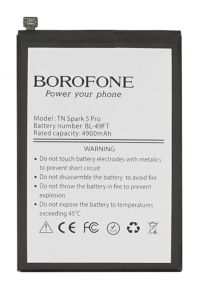 Акумулятор Borofone BL-49FT для TECNO Camon 15 (CD7)/ Spark 6 Go (KE5, KE5J)/ Spark 7 (KF6n)/ Spark 7 Go (KF6m)/ Pop 4 (BC2)