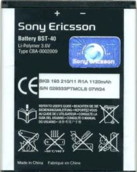 Акумулятор для Sony Ericsson BST-40 [Original PRC] 12 міс. гарантії